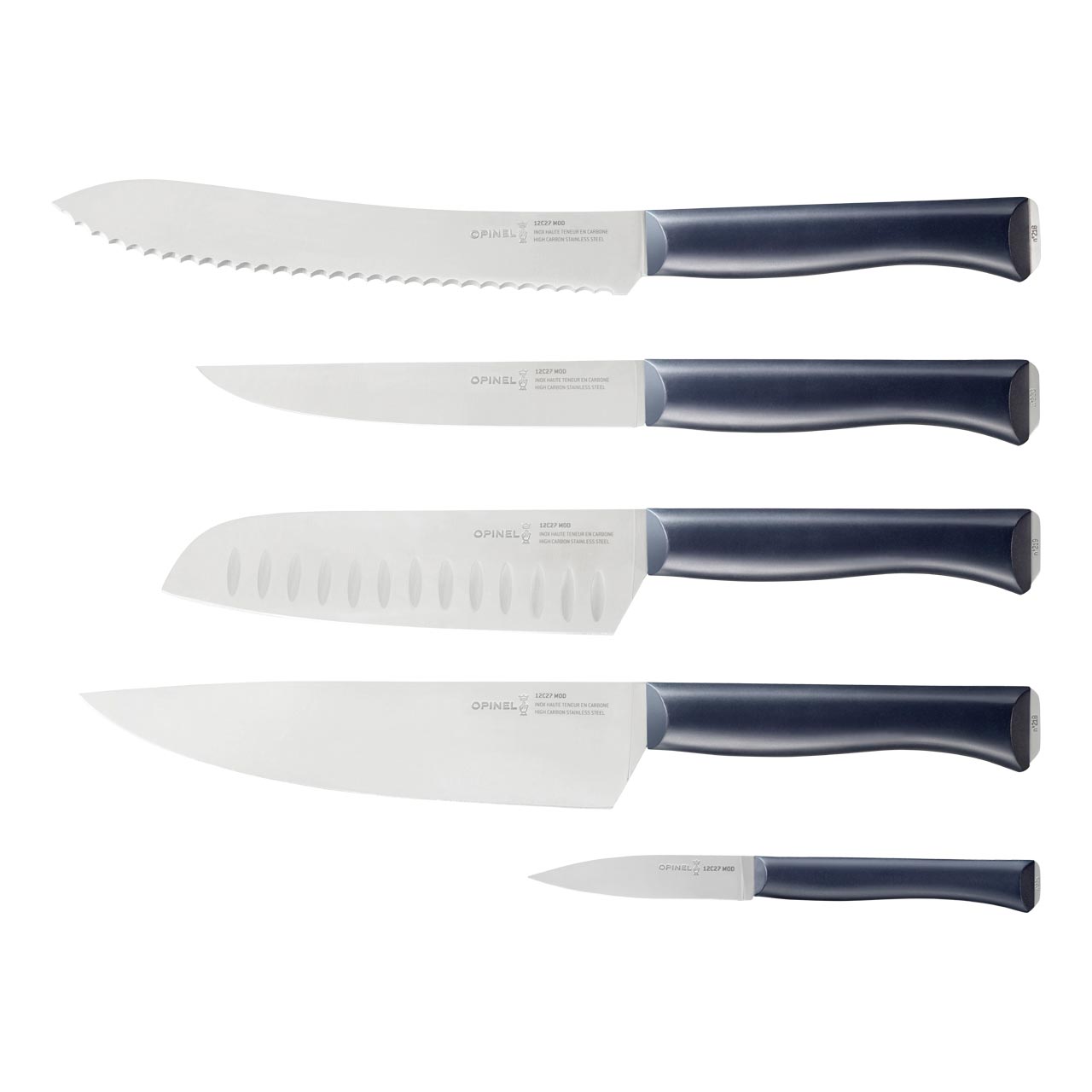 Opinel INTEMPORA Messerblock, Messer-Set 5-teilig