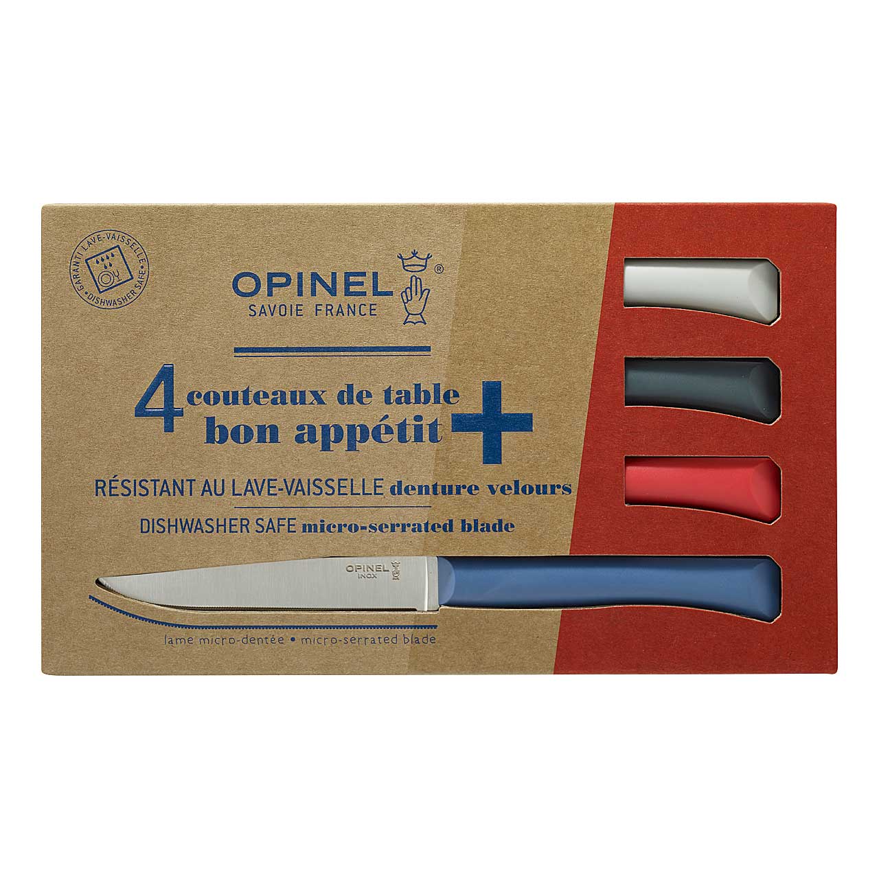 Opinel BON APPETIT+ PRIMO Tafelmesser, mehrfarbig