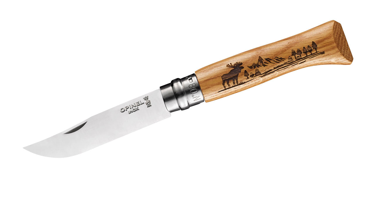 Opinel No 08 ANIMALIA AMERICA, Elch