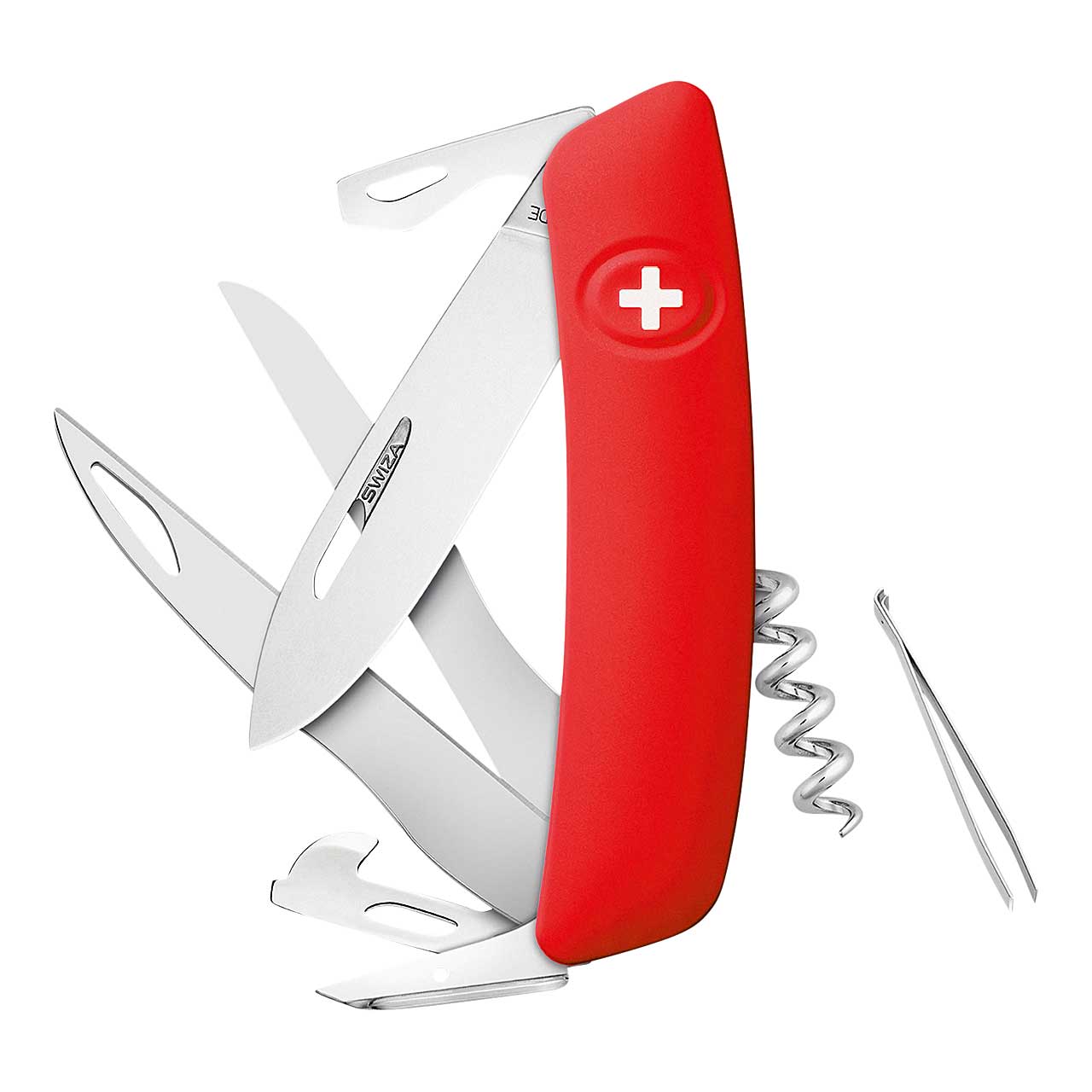 Swiza D07 SCISSORS, rot