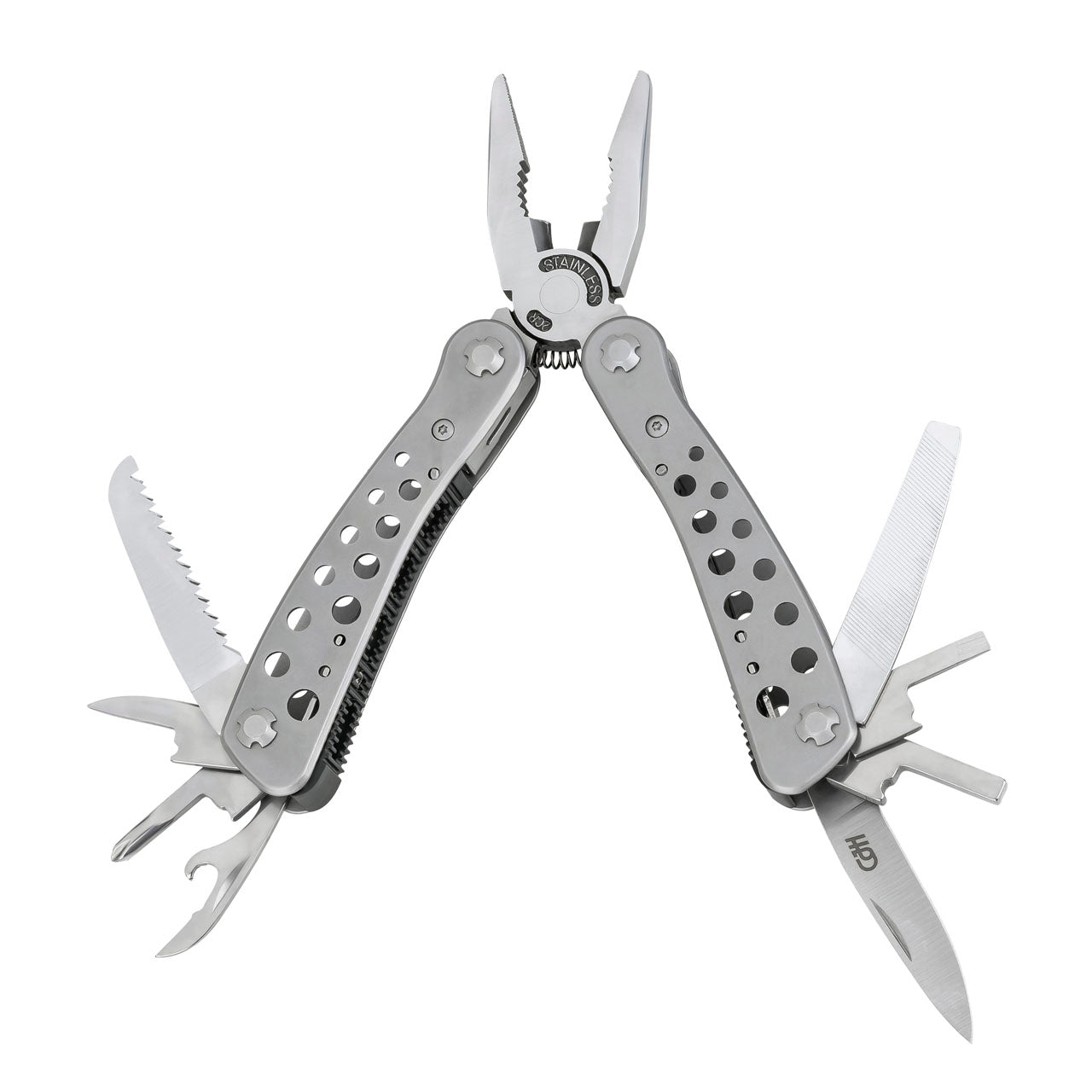 CJH Mini-Multitool, Edelstahl-Griffe